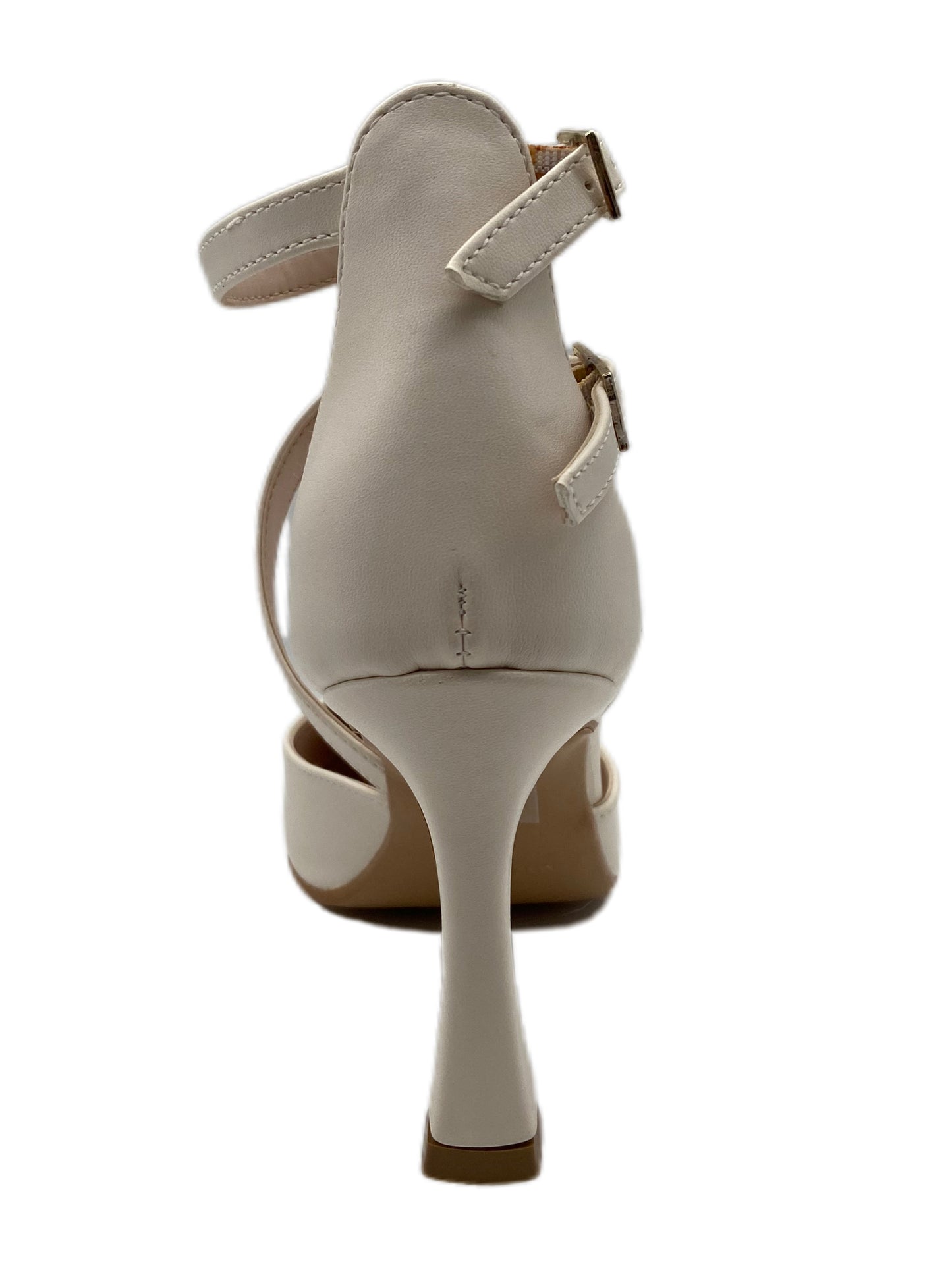 Décolleté pelle burro cinturino/fibbia