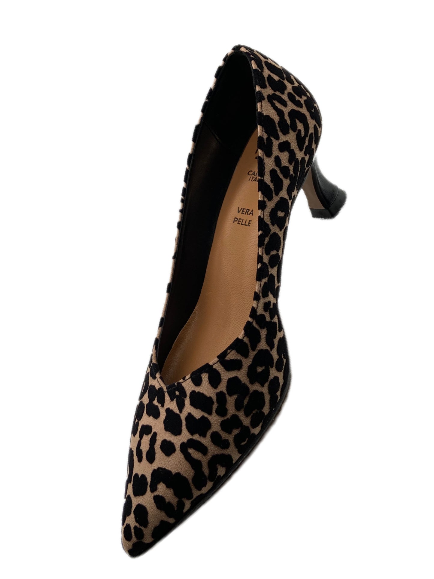 Décolleté in tessuto camoufflage leopardato