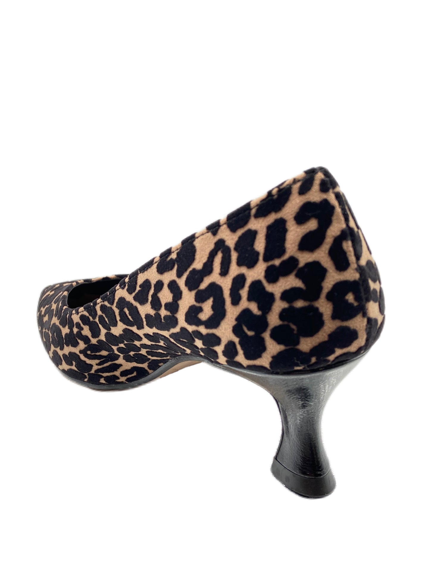 Décolleté in tessuto camoufflage leopardato