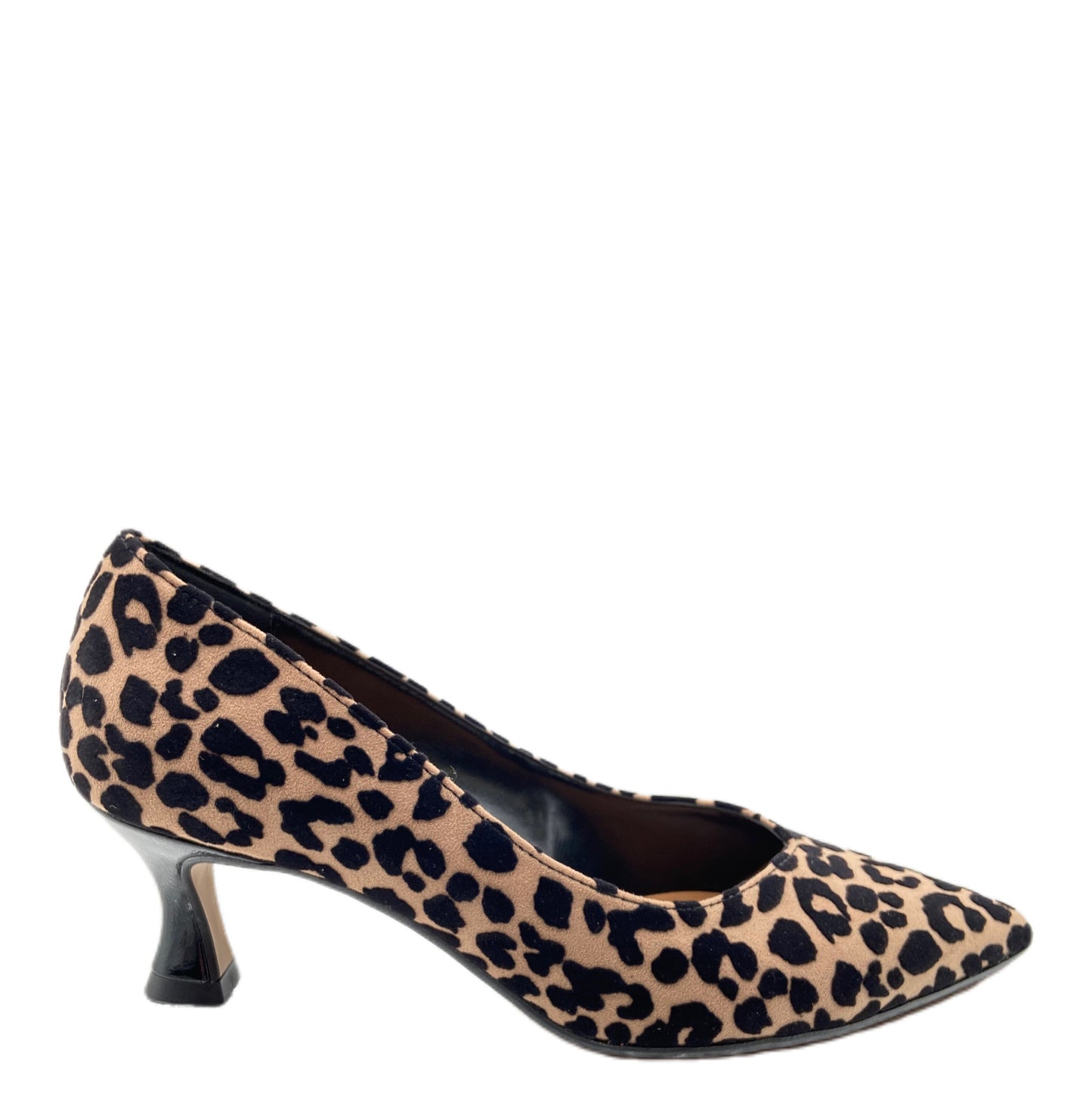 Décolleté in tessuto camoufflage leopardato