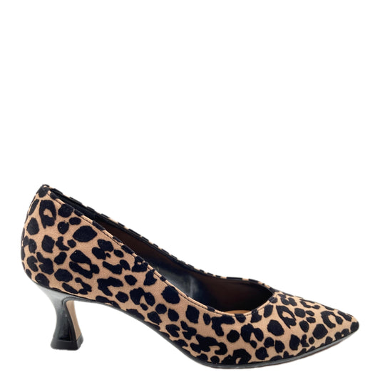 Décolleté in tessuto camoufflage leopardato