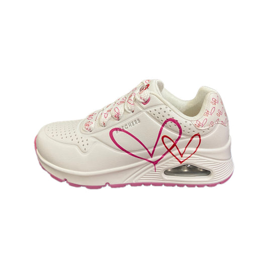 Skechers Street™ x JGoldcrown: Uno - Twin Hearts ( 177924 white/redpink )