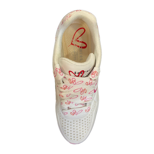 Skechers Street™ x JGoldcrown: Uno - Twin Hearts ( 177924 white/redpink )