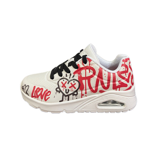 Skechers Uno - Graffiti Love ( 177082- white/red/black )