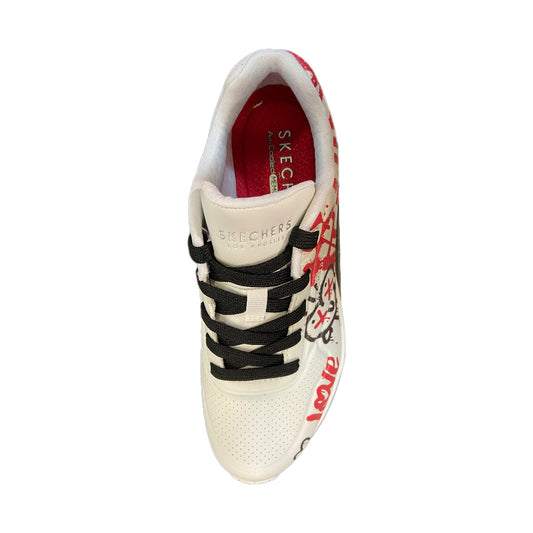 Skechers Uno - Graffiti Love ( 177082- white/red/black )