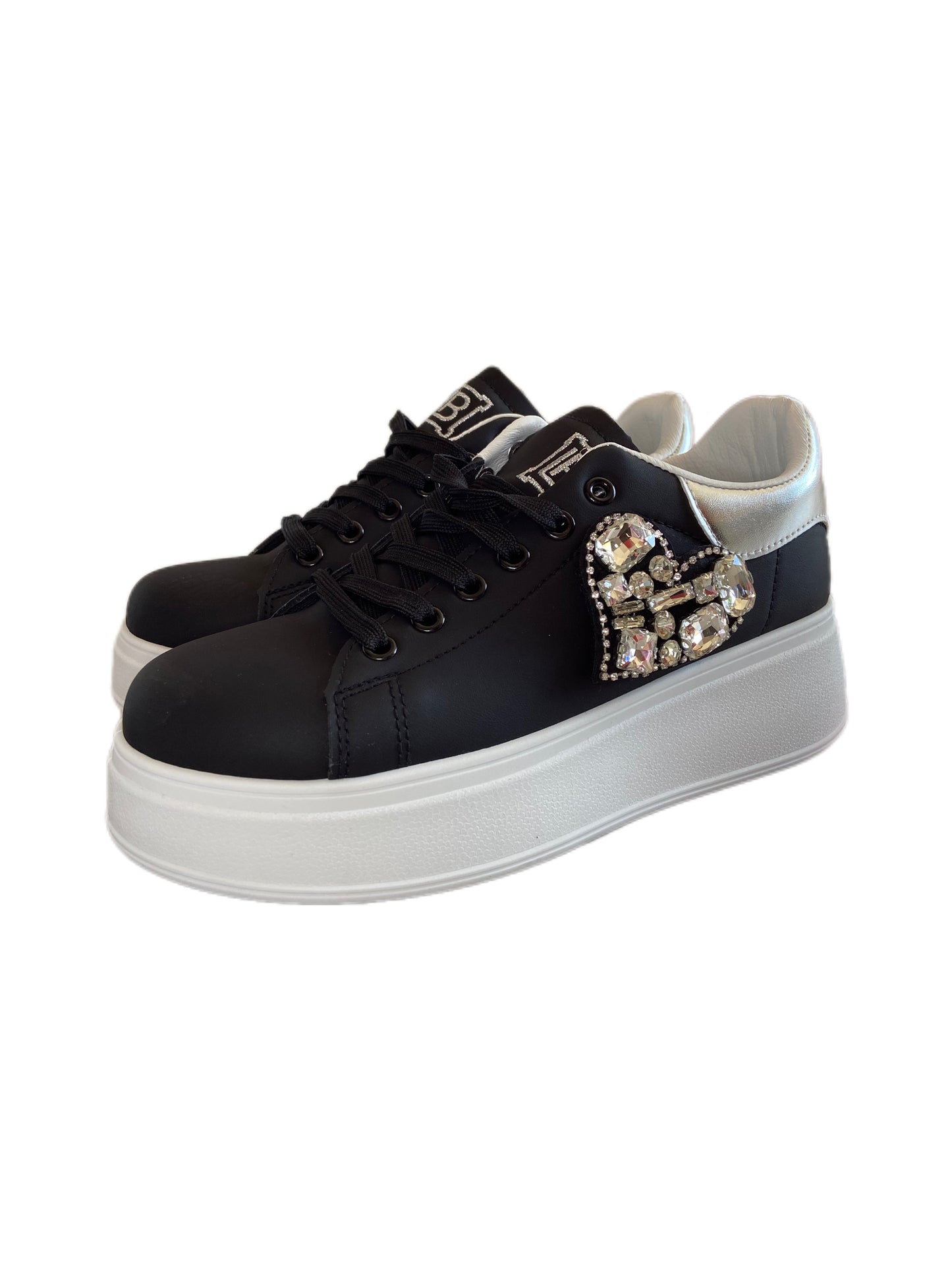 sneakers da donna nero/argent0 8925