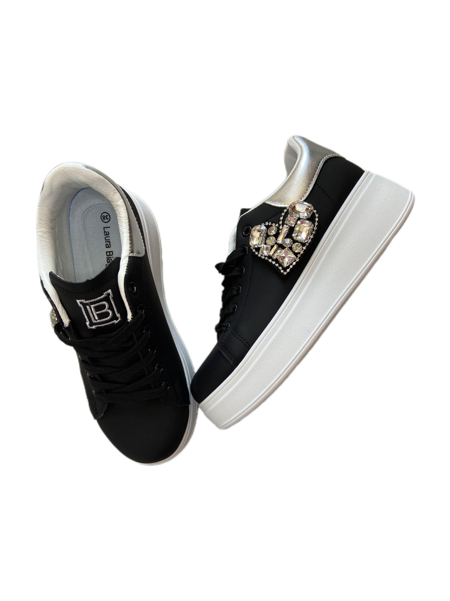 sneakers da donna nero/argent0 8925