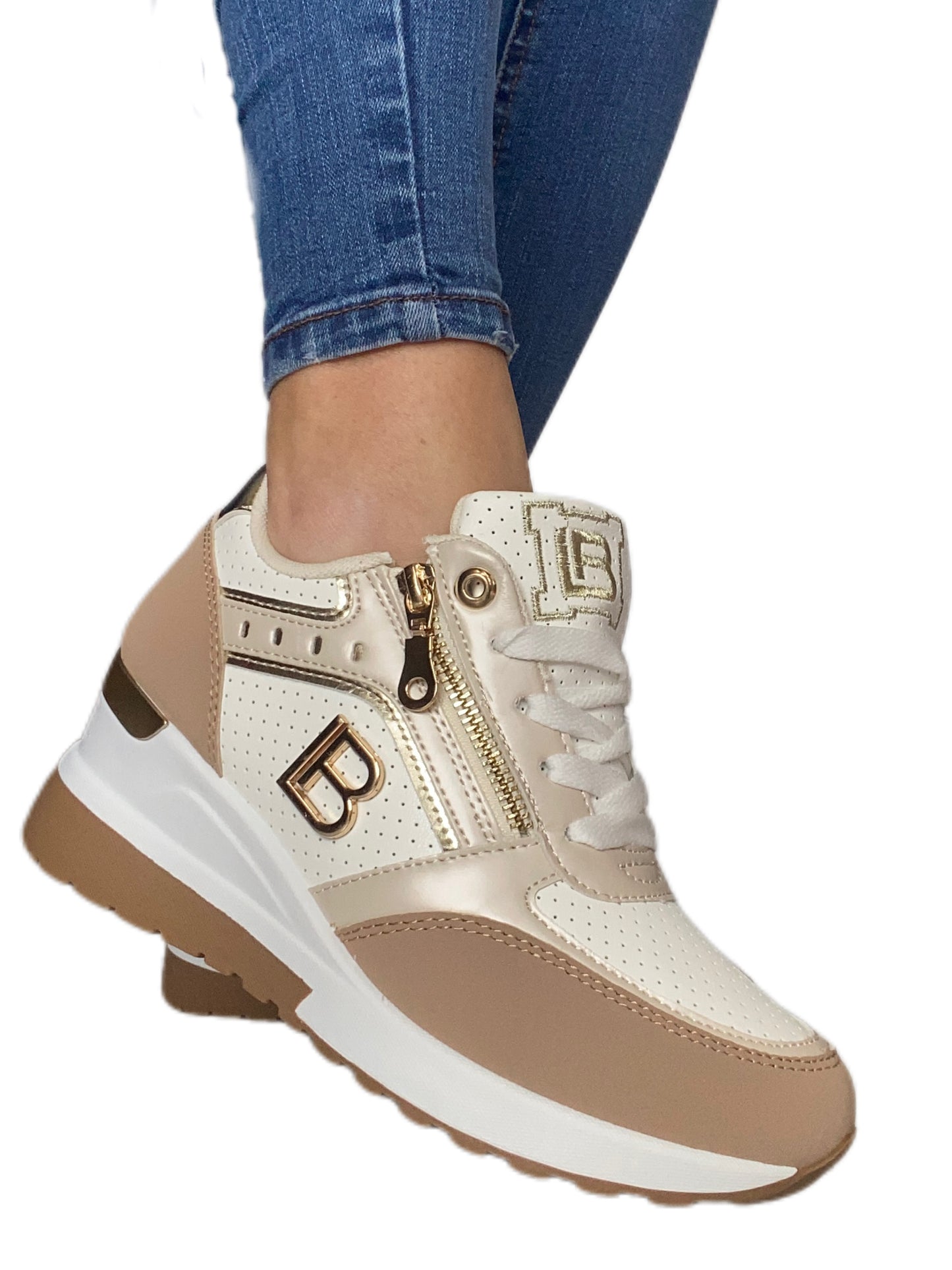 Sneakers donna sabbia 8921